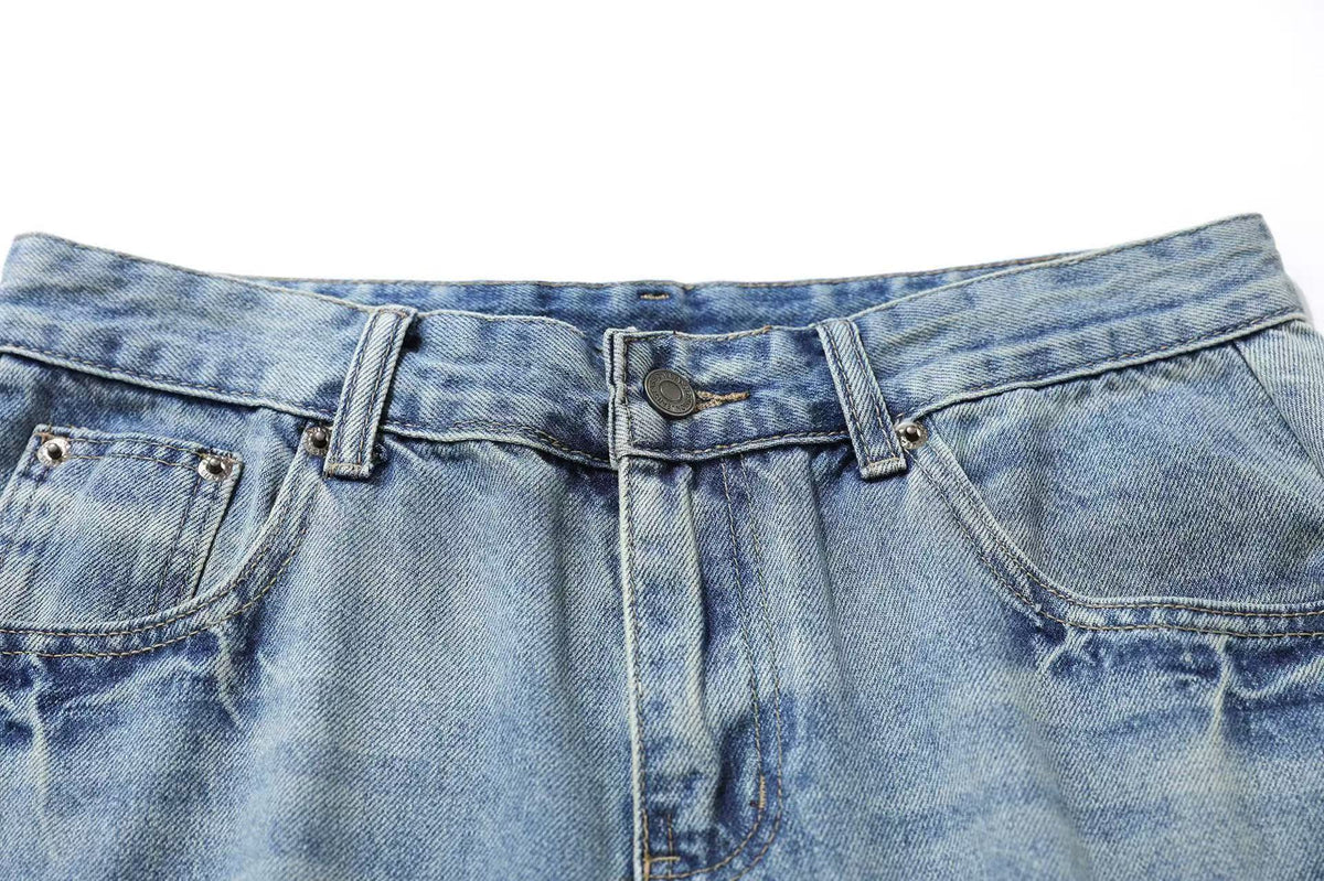 Wide-Leg Baggy Knee-Length Jorts - OMYGOODS
