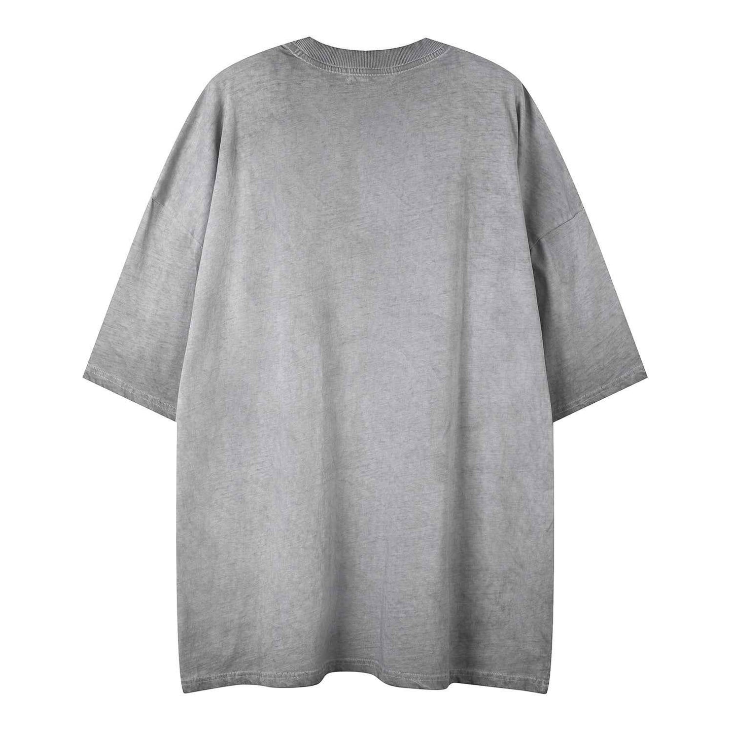 Plain washed old short sleeves
