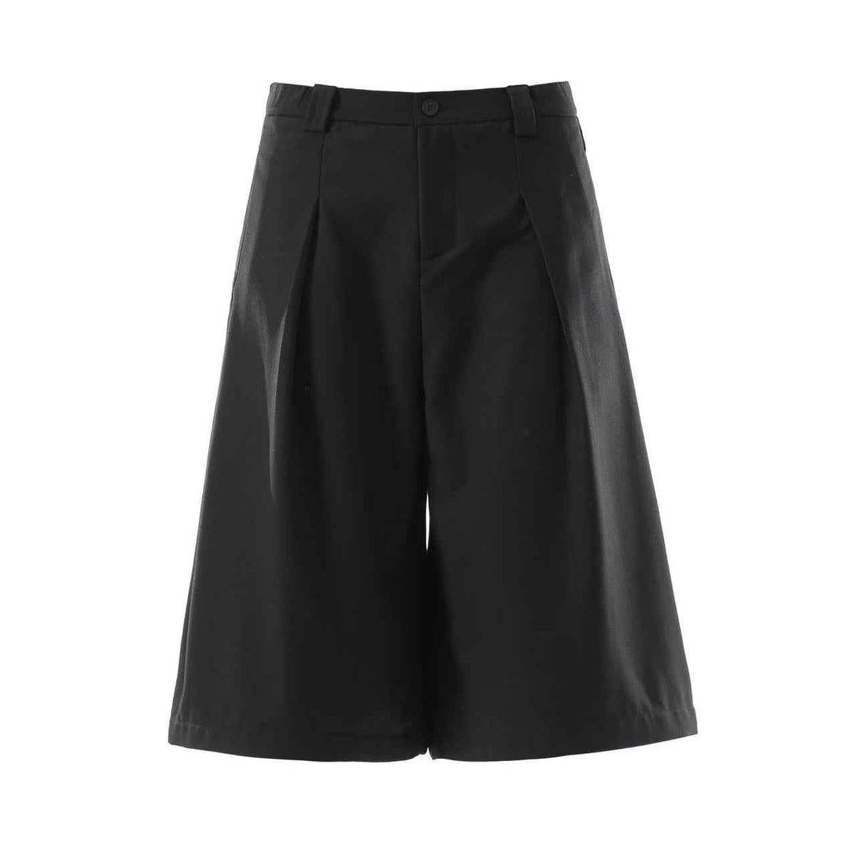 Wide-Leg Knee-Length Slacks Jorts - OMYGOODS