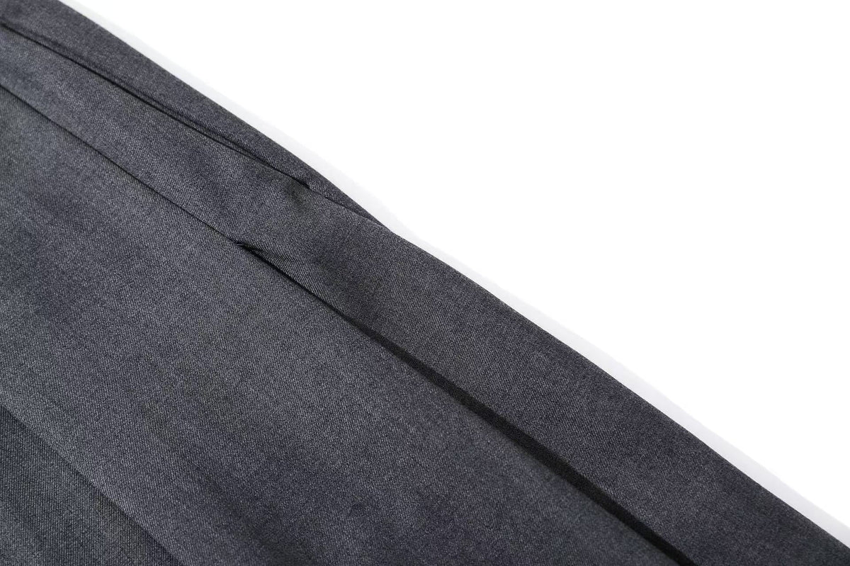 Wide-Leg Knee-Length Slacks Jorts - OMYGOODS