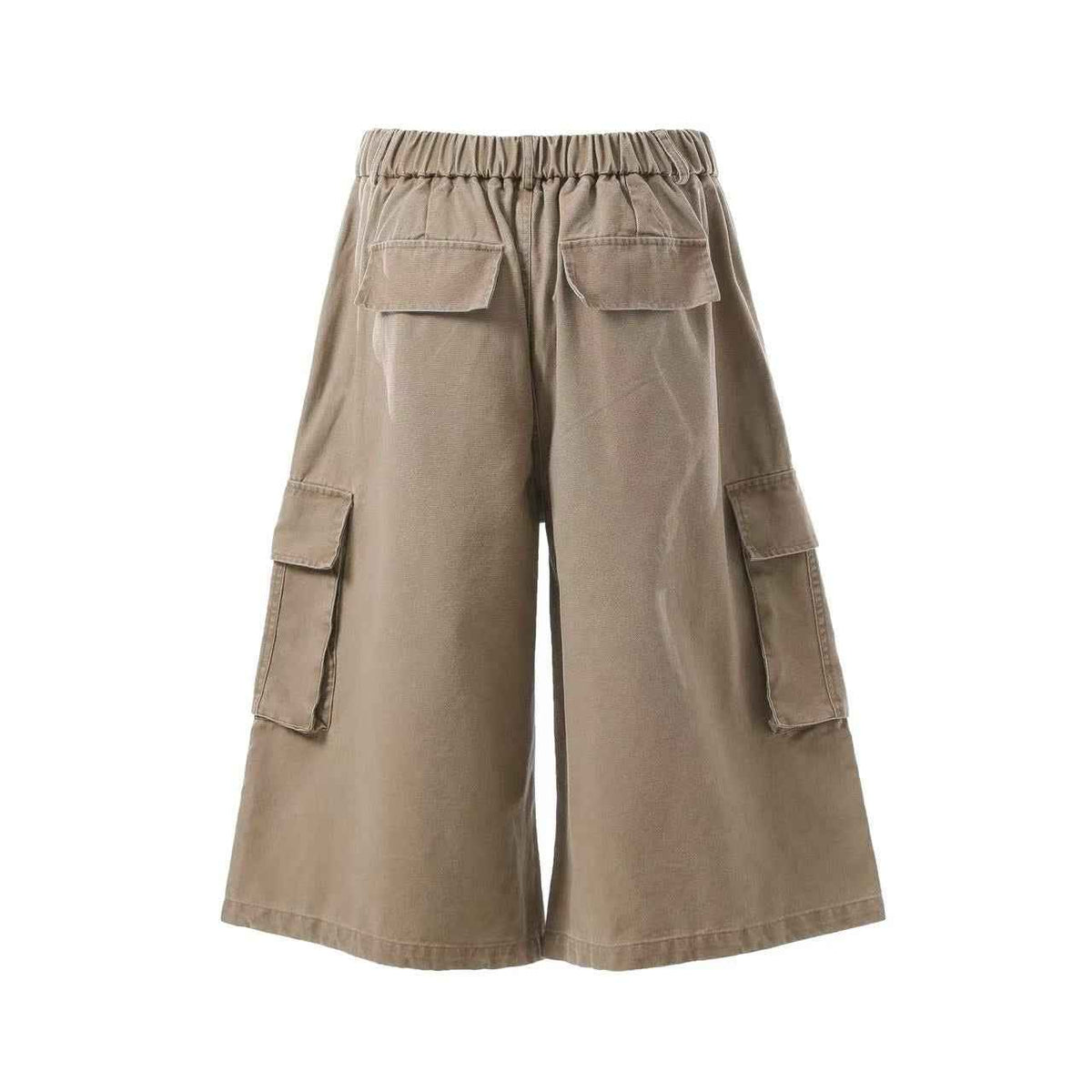 Wide-Leg Knee-Length Cargo Jorts - OMYGOODS