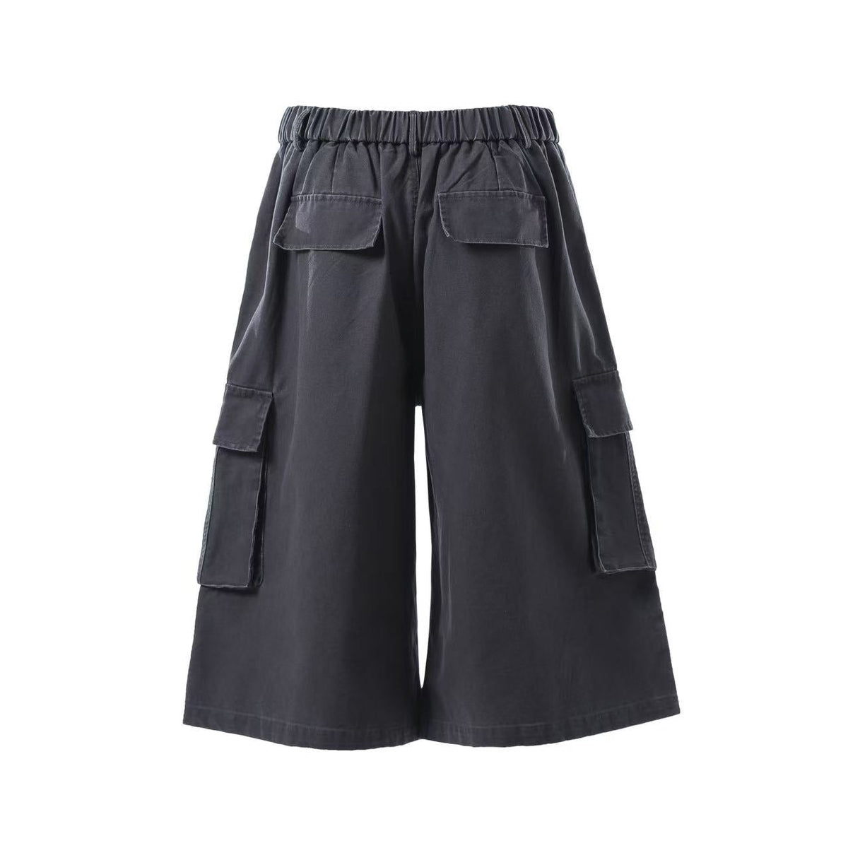 Wide-Leg Knee-Length Cargo Jorts - OMYGOODS