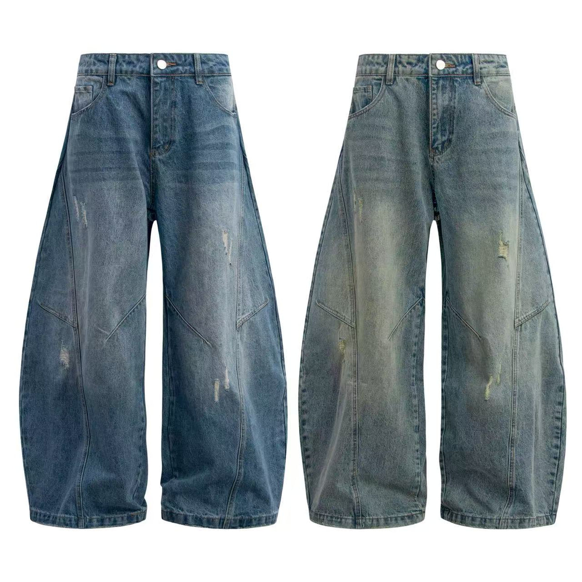 Wide-Leg Baggy Jeans - OMYGOODS
