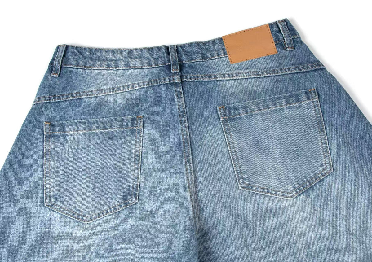 Wide-Leg Baggy Jeans - OMYGOODS