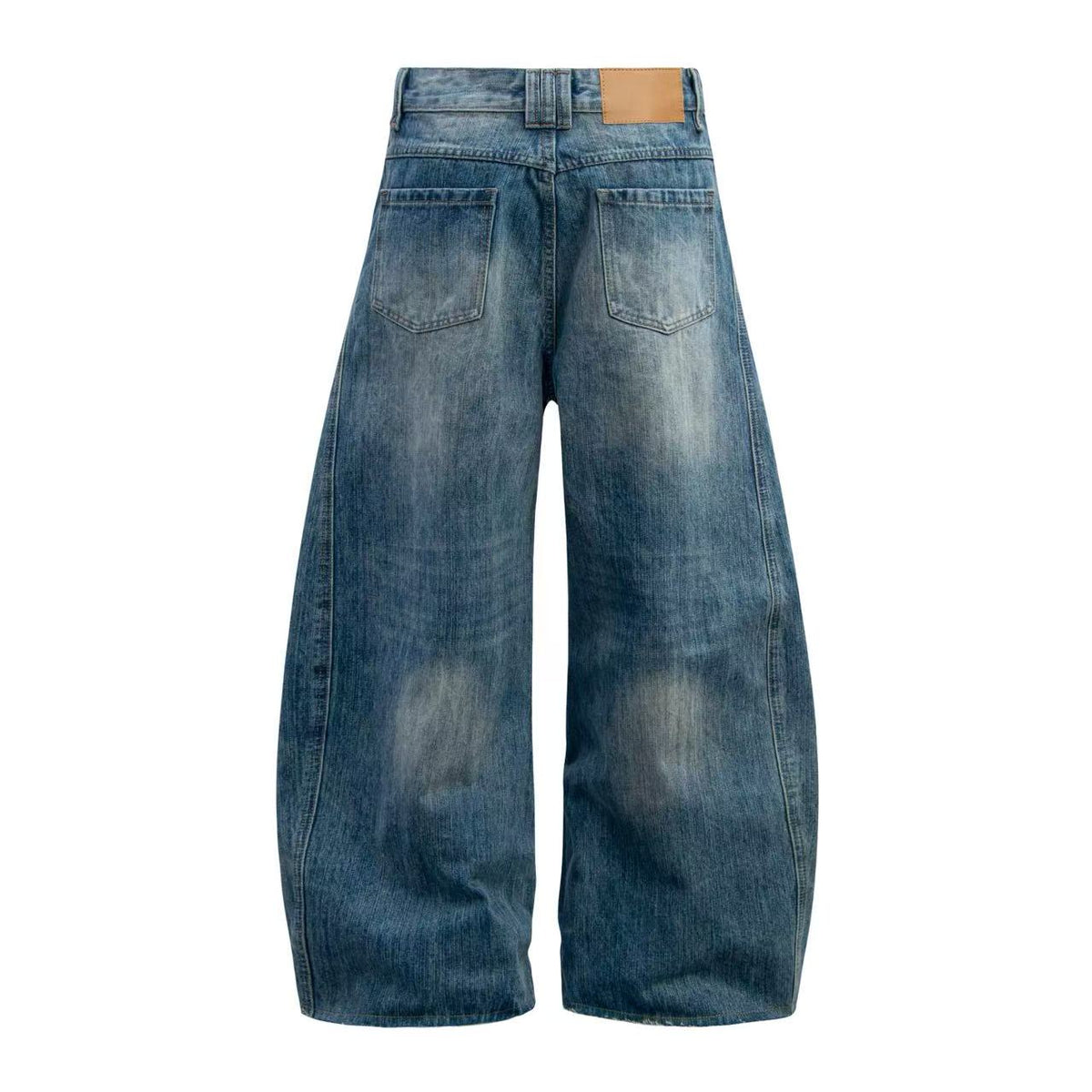 Washed Wide-Leg Baggy Jeans - OMYGOODS