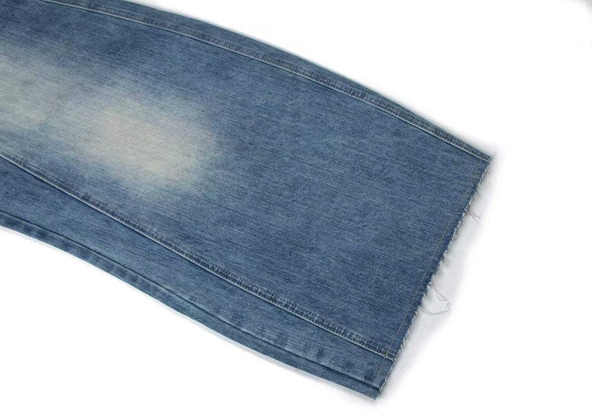 Washed Wide-Leg Baggy Jeans - OMYGOODS