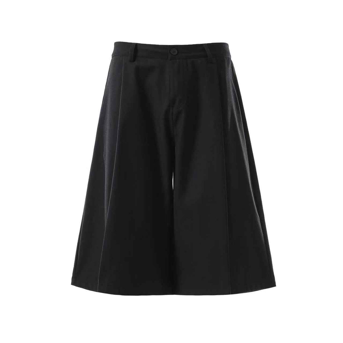 Wide-Leg Knee-Length Slacks Jorts