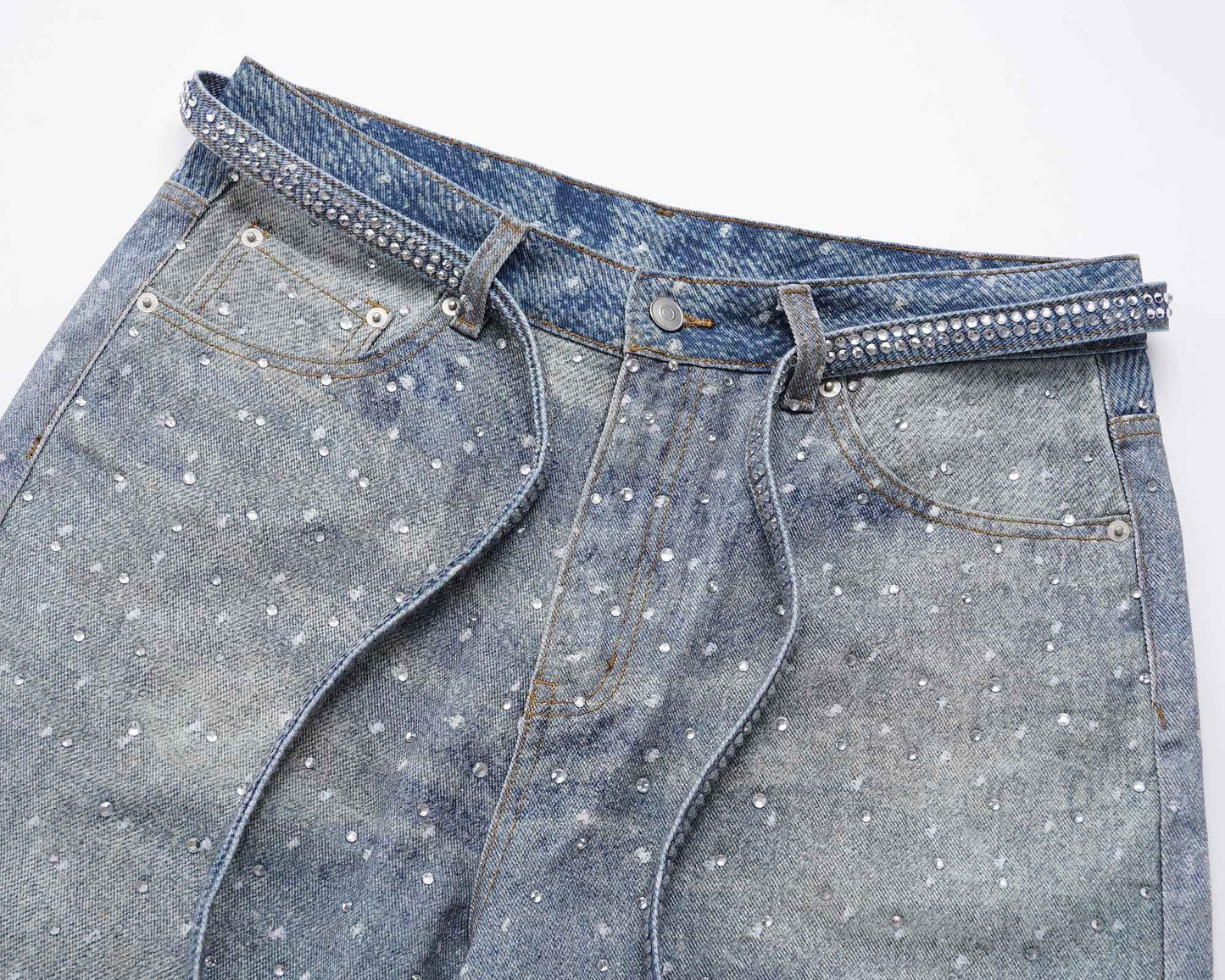 AZUL RHINESTONE DENIM (UNISEX)