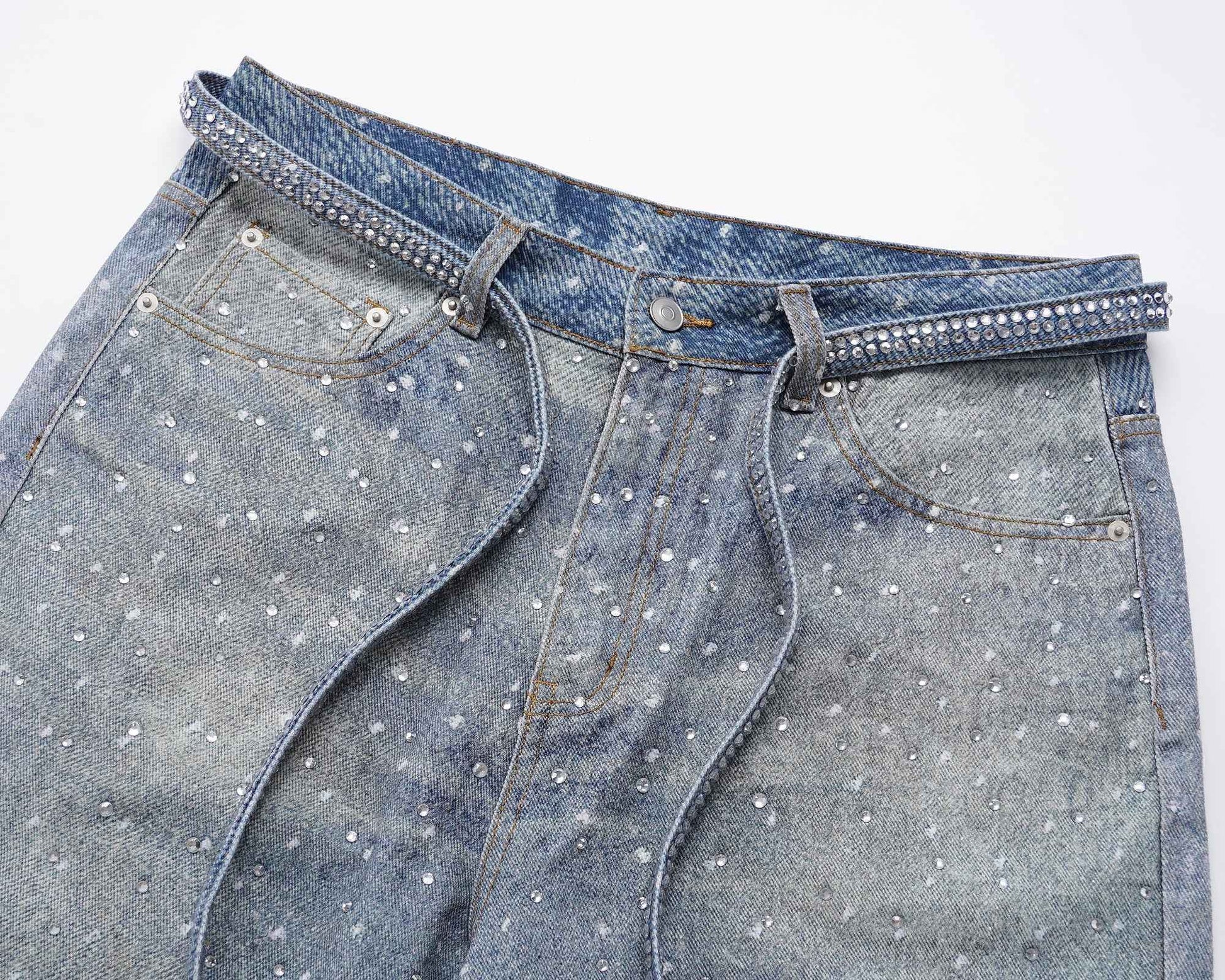 AZUL RHINESTONE DENIM (UNISEX)