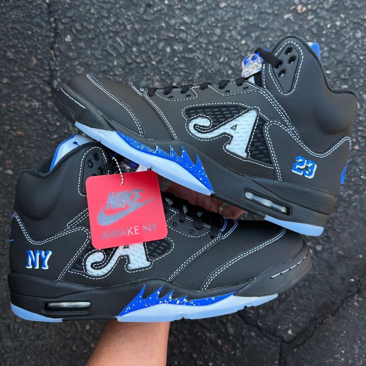 Awake NY x Air Jordan 5 "Black/Racer Blue" AIR JORDAN