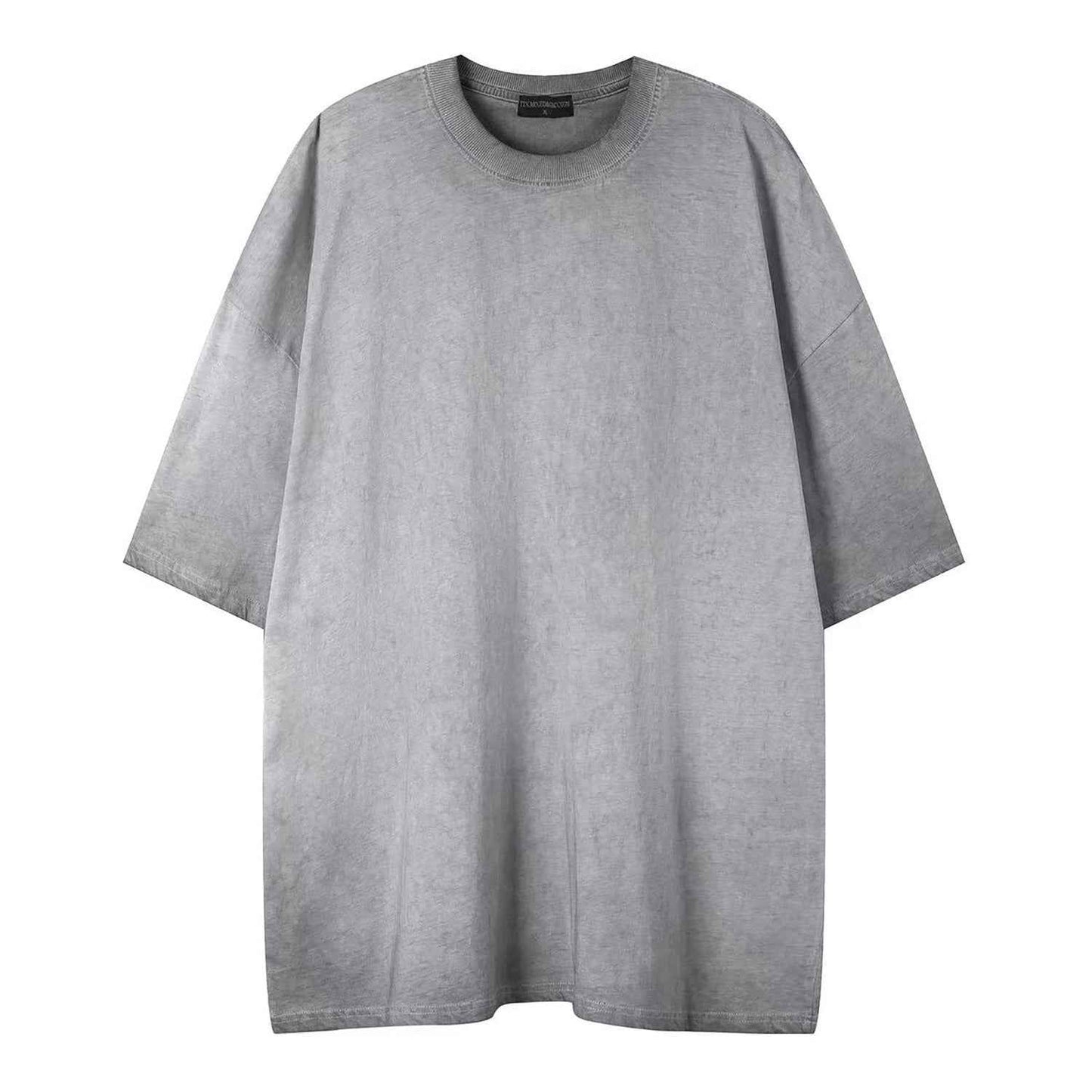 Plain washed old short sleeves