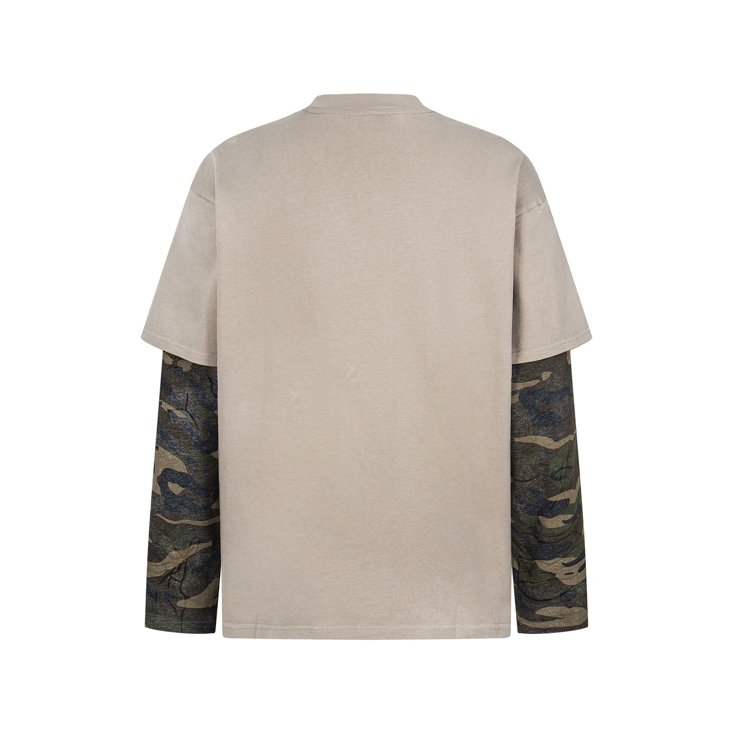 Retro Camouflage Patchwork | Ripped Sweatshirt