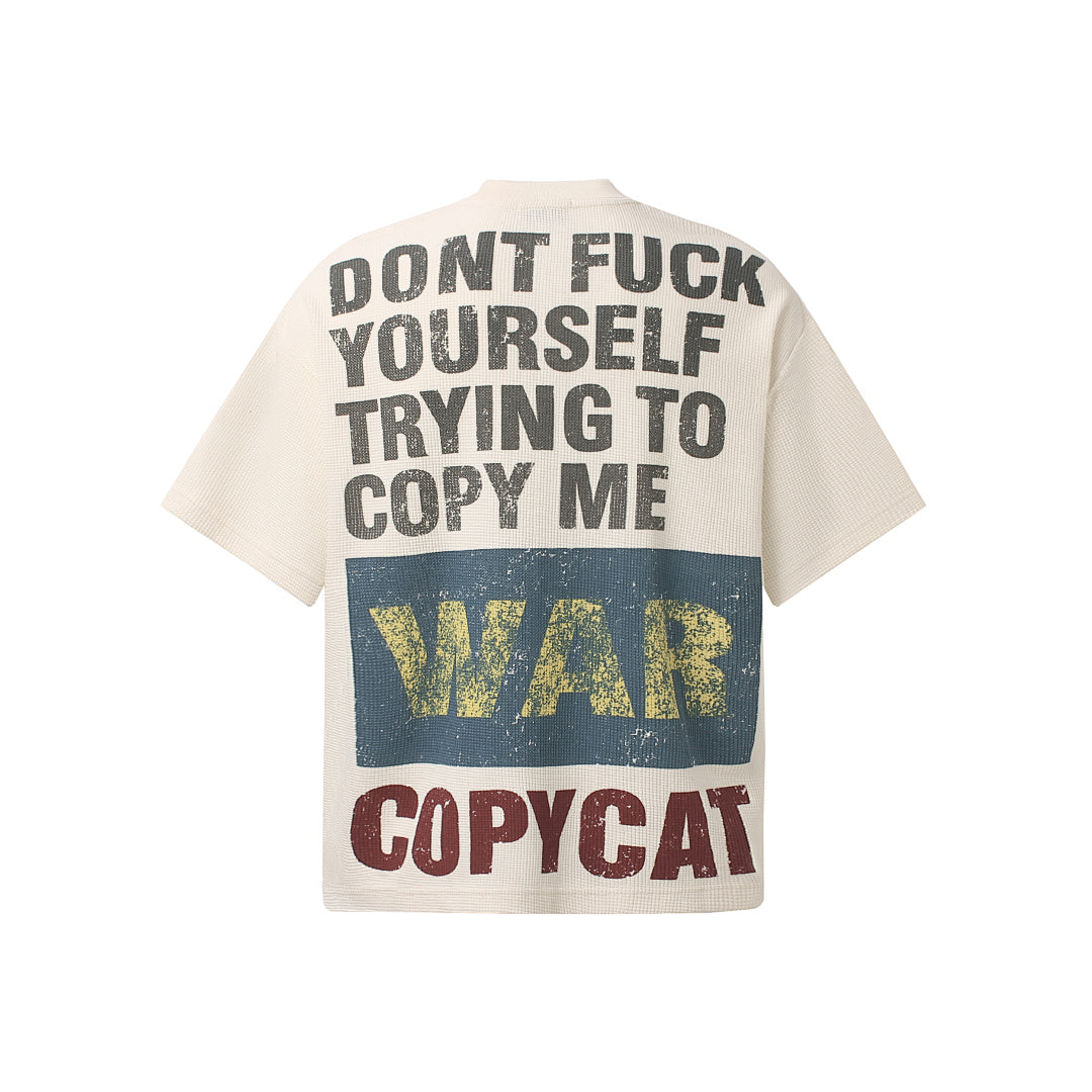 Statement Text Graphic Waffle T-Shirt