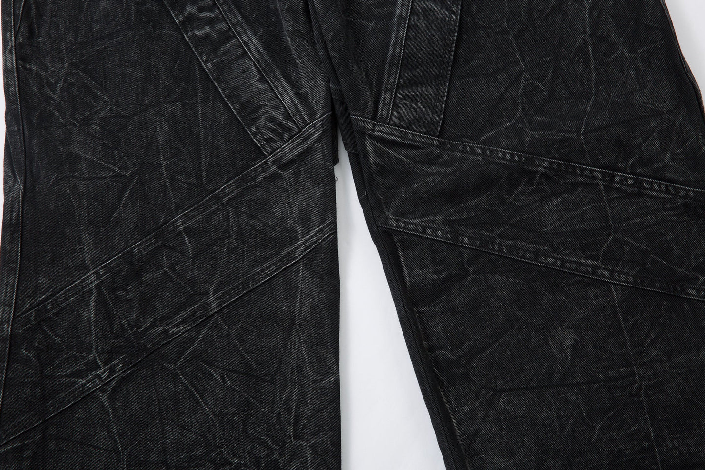 High Street Functional Structured Design Tie-Dye Baggy Jeans