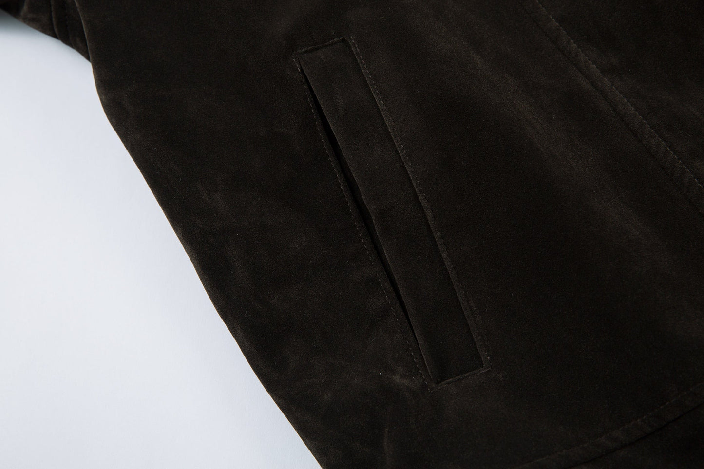Retro Unique Metal Button Lapel Suede Bomber Jacket