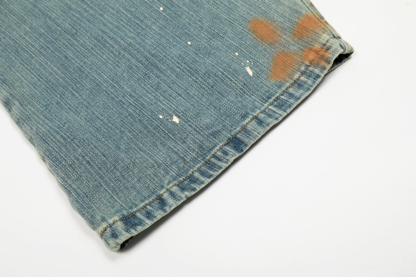 Washed Slub Machete Dye Jeans - Vintage-Inspired Streetwear