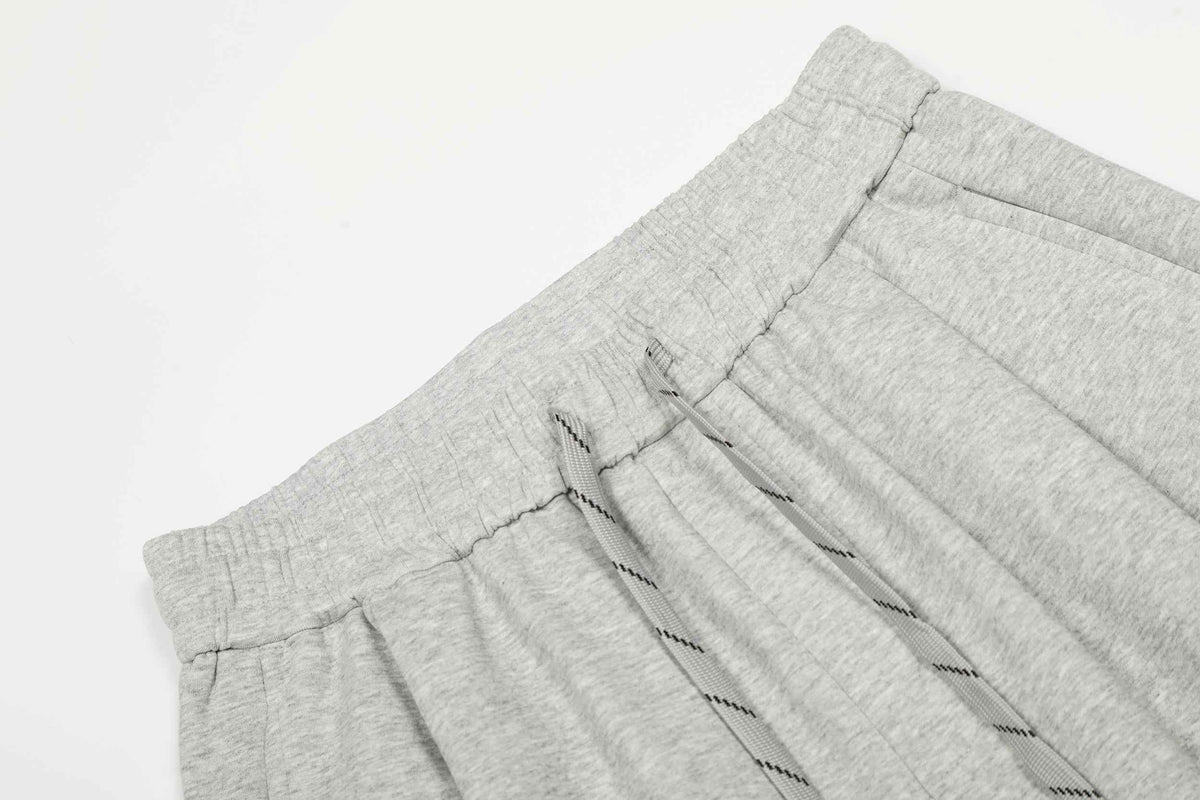 Drawstring Wide Leg Relaxed Sweatpants