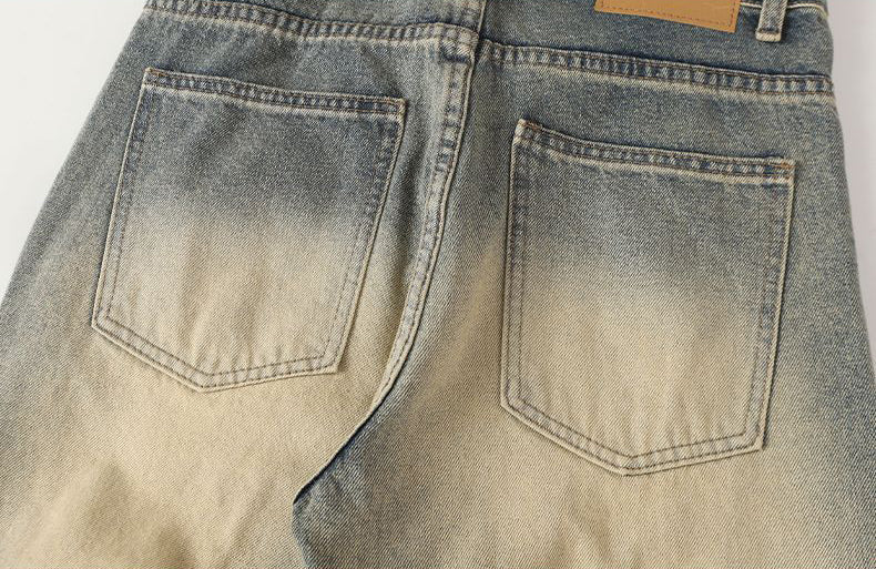 Vintage Washed Flare Jeans