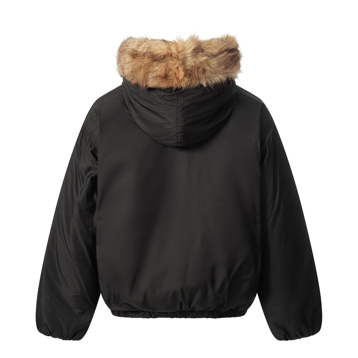 Vintage Fur-Lined | Cropped Winter Puffer