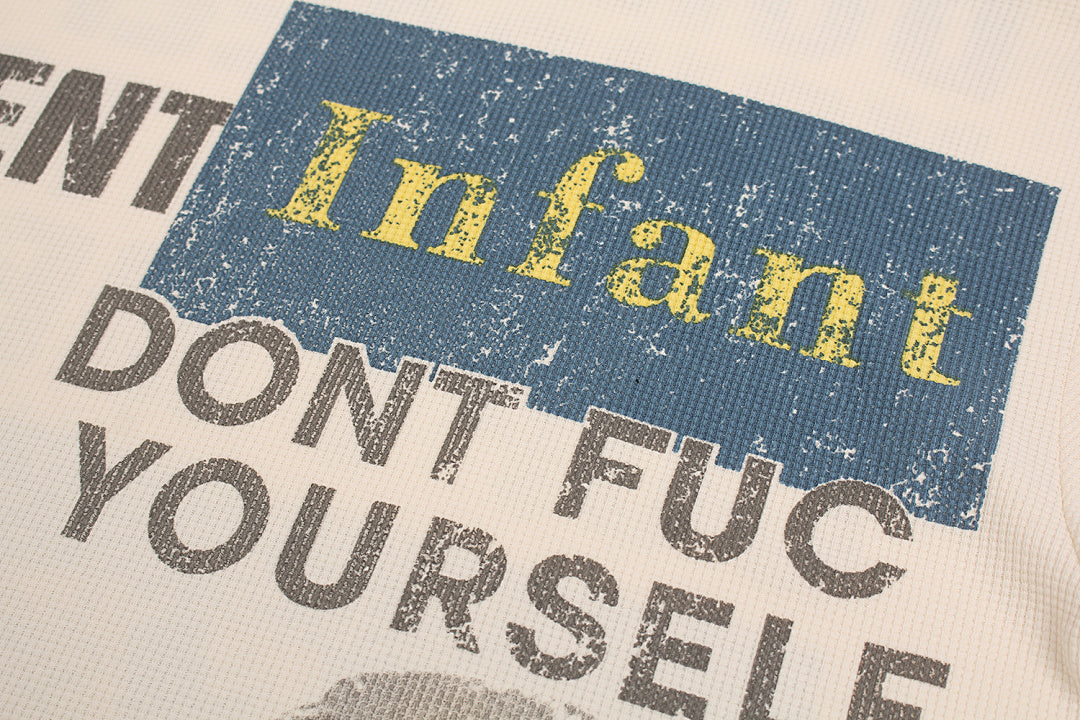 Statement Text Graphic Waffle T-Shirt