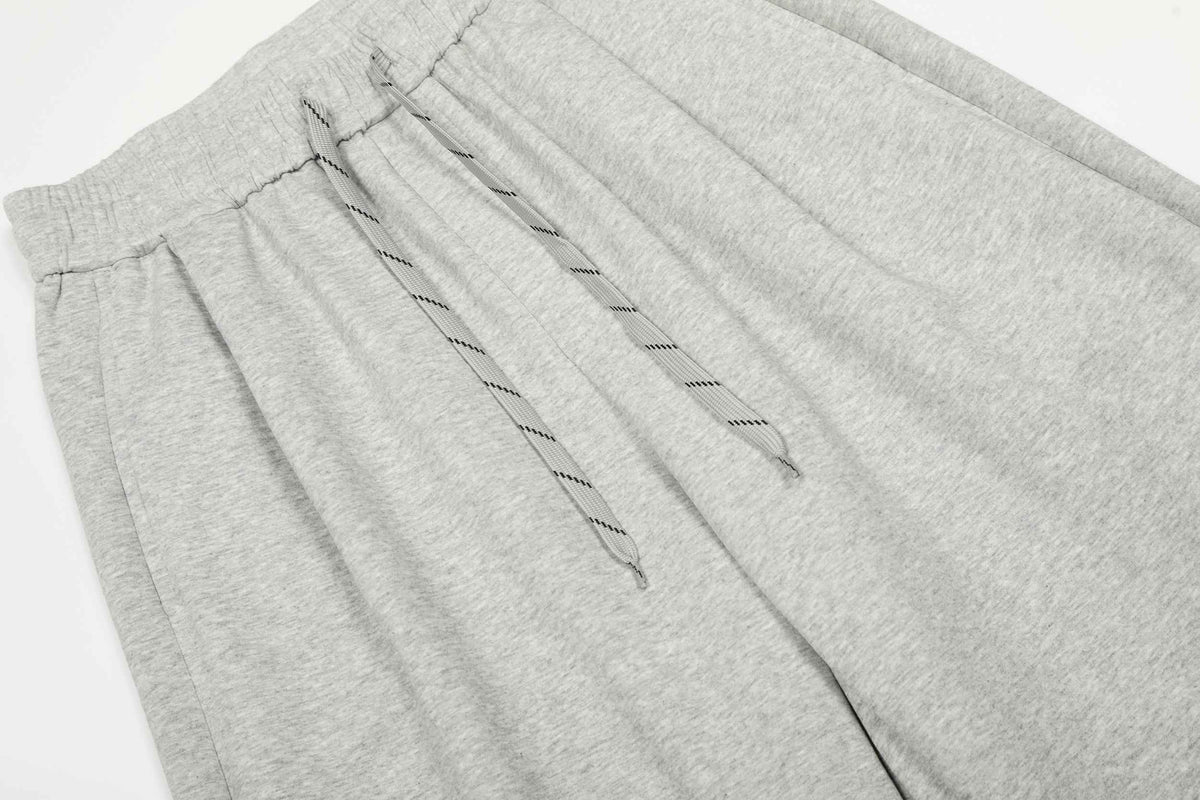 Drawstring Wide Leg Relaxed Sweatpants