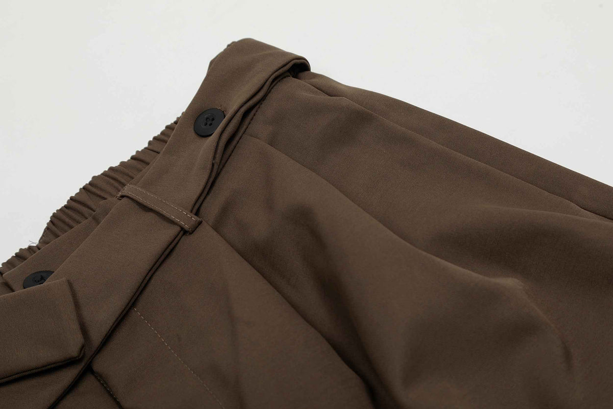Pleated Belted Machete Track Pants