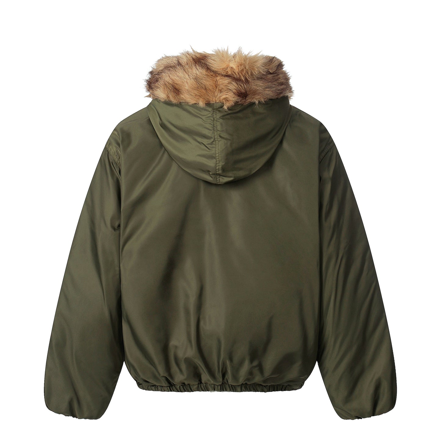 Vintage Fur-Lined | Cropped Winter Puffer