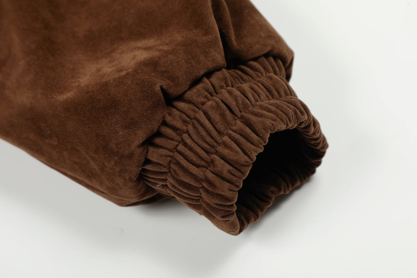 Streetwear Metal Clip Faux Fur Hooded Suede Bomber Jacket