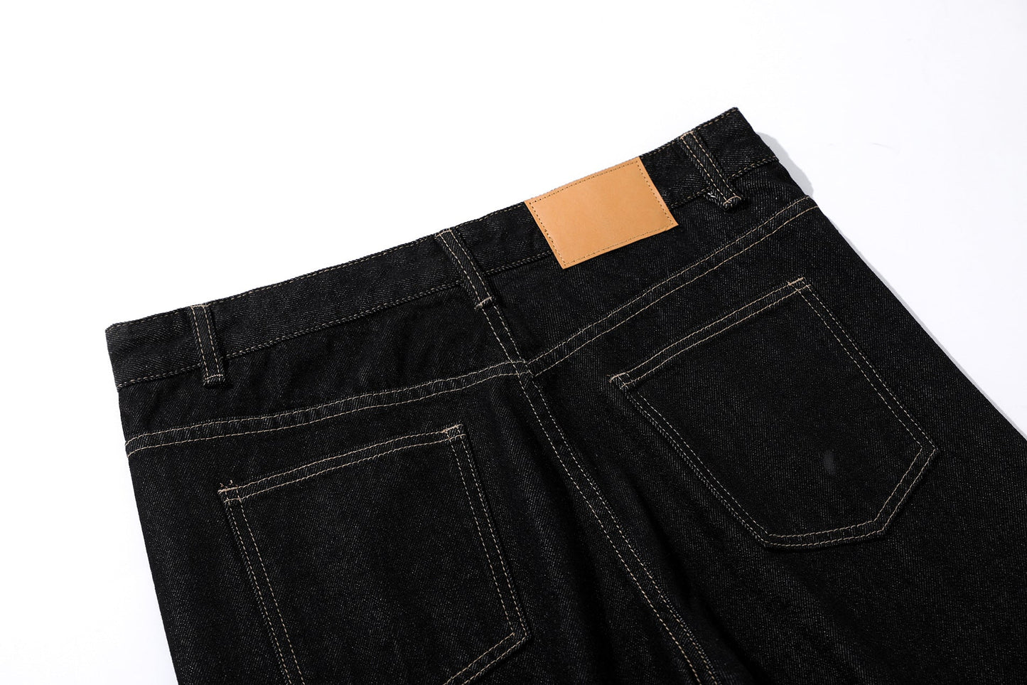 Reverse-Stitched Multi-Button Jeans