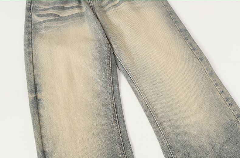 Vintage Washed Flare Jeans