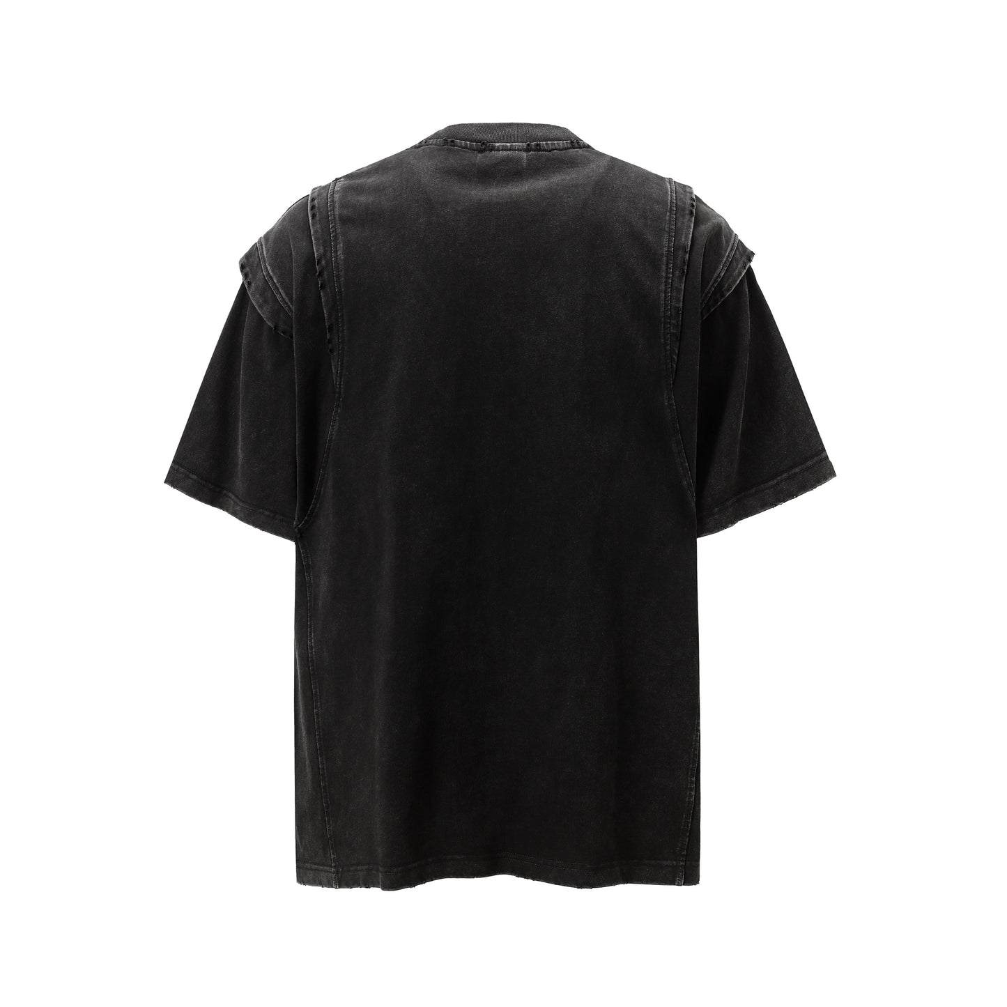 Layered Stitching | Washed T-Shirt