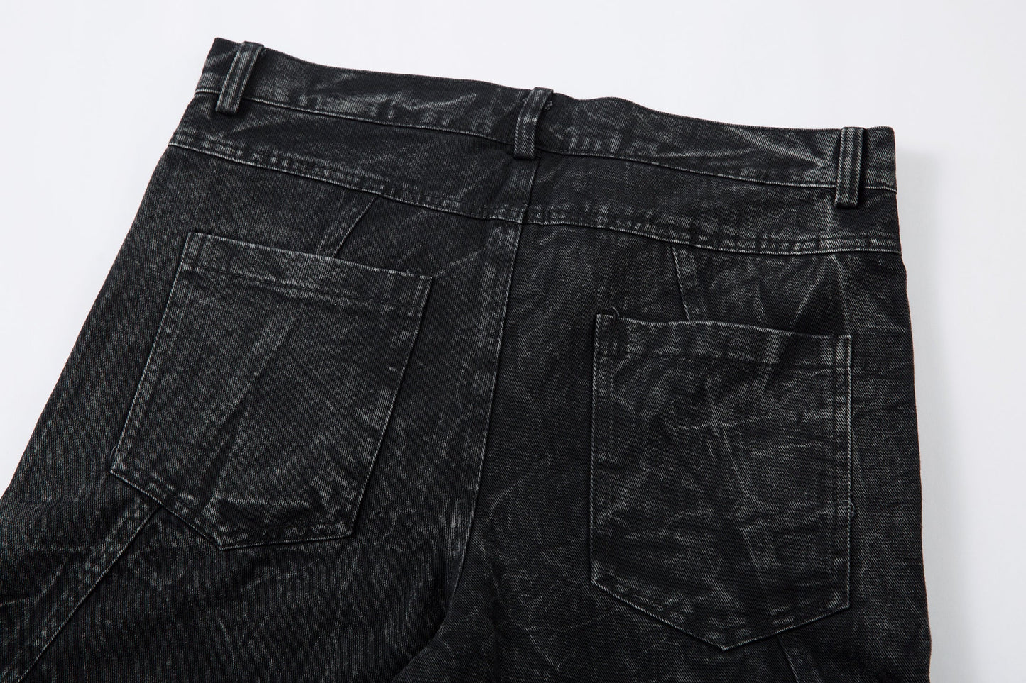 High Street Functional Structured Design Tie-Dye Baggy Jeans