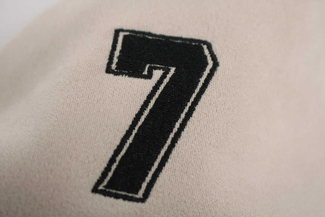 Suede-Touch Embroidered Sport Color-Block T-Shirt