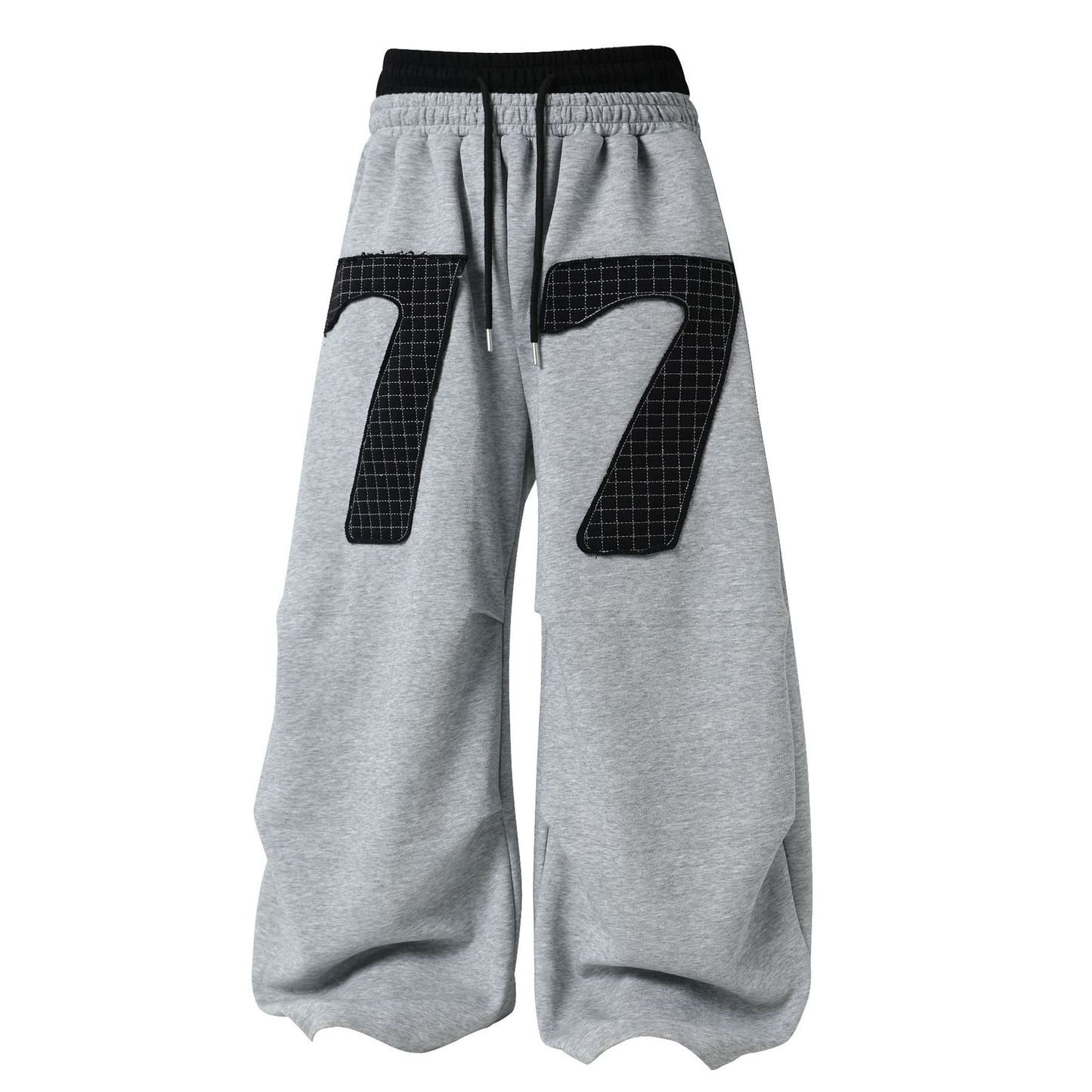 Double-Waisted Ruched Sweatpants - Effortless Street Style