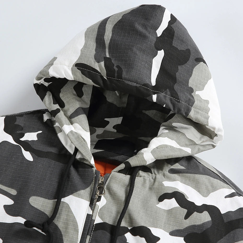 The Signal Camo Zip-Up Hooded Jacket