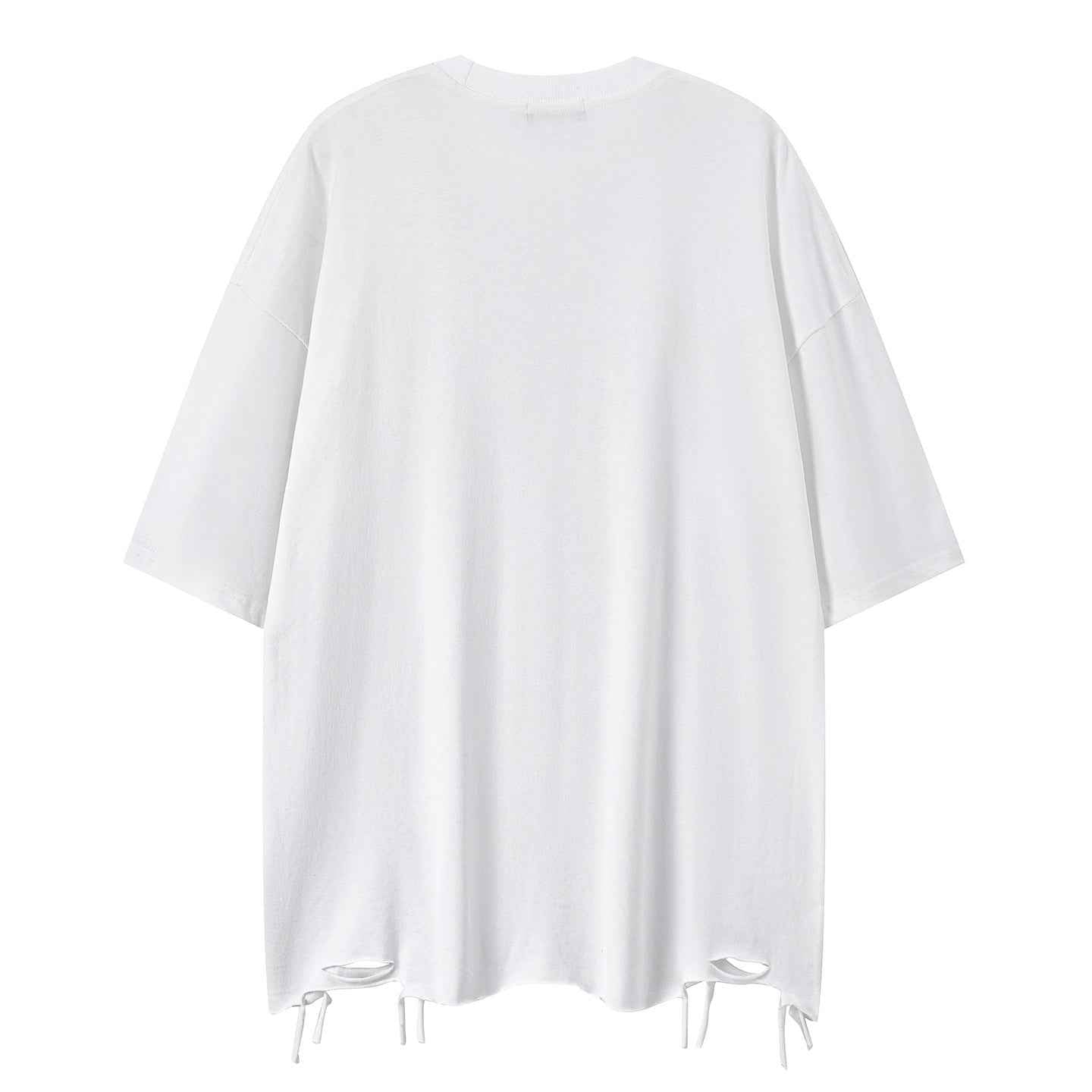 Q-version girls' printed short sleeved shirt
