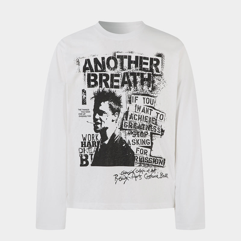Grunge Portrait Print | Graphic Sweatshirt