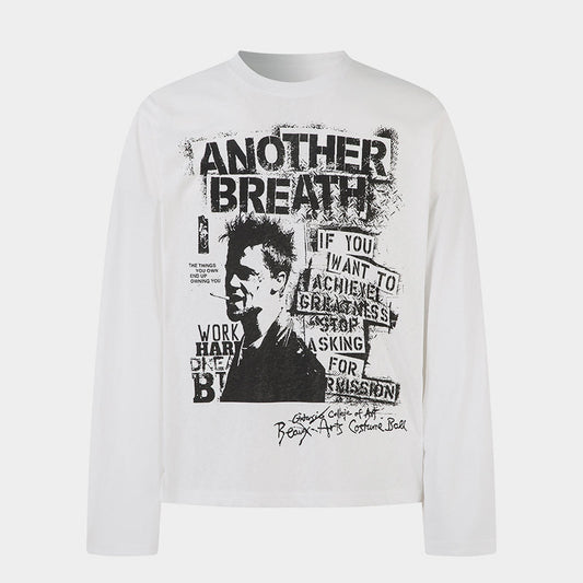 Grunge Portrait Print | Graphic Sweatshirt