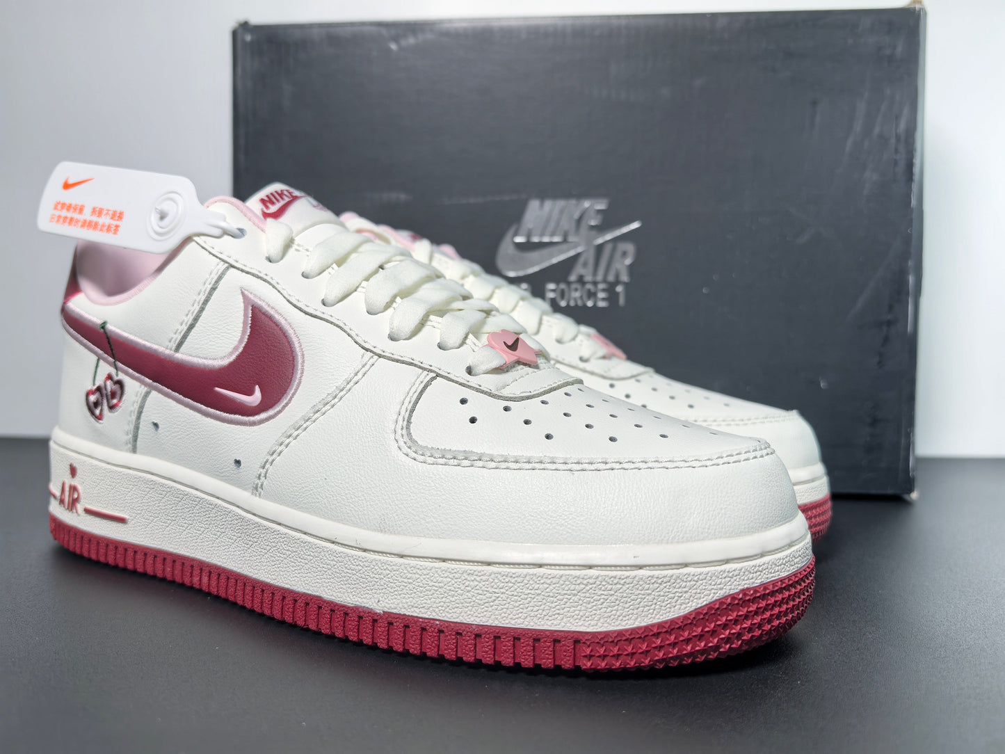 Custom Air Force 1'07 Low Valentine's Day - Luxuryurbanwear