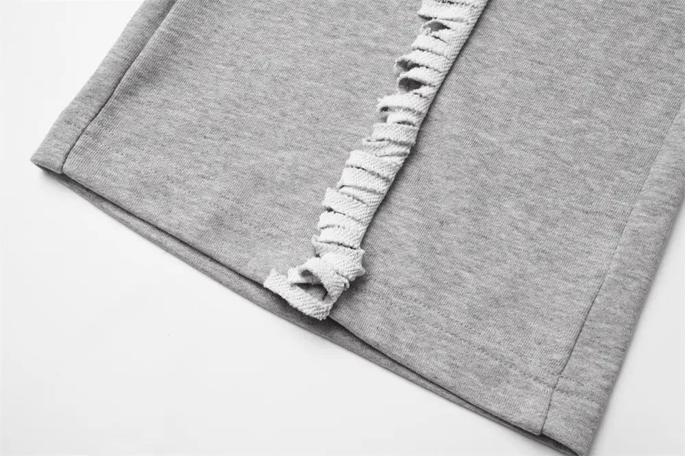 Spliced Button Patchwork Pants