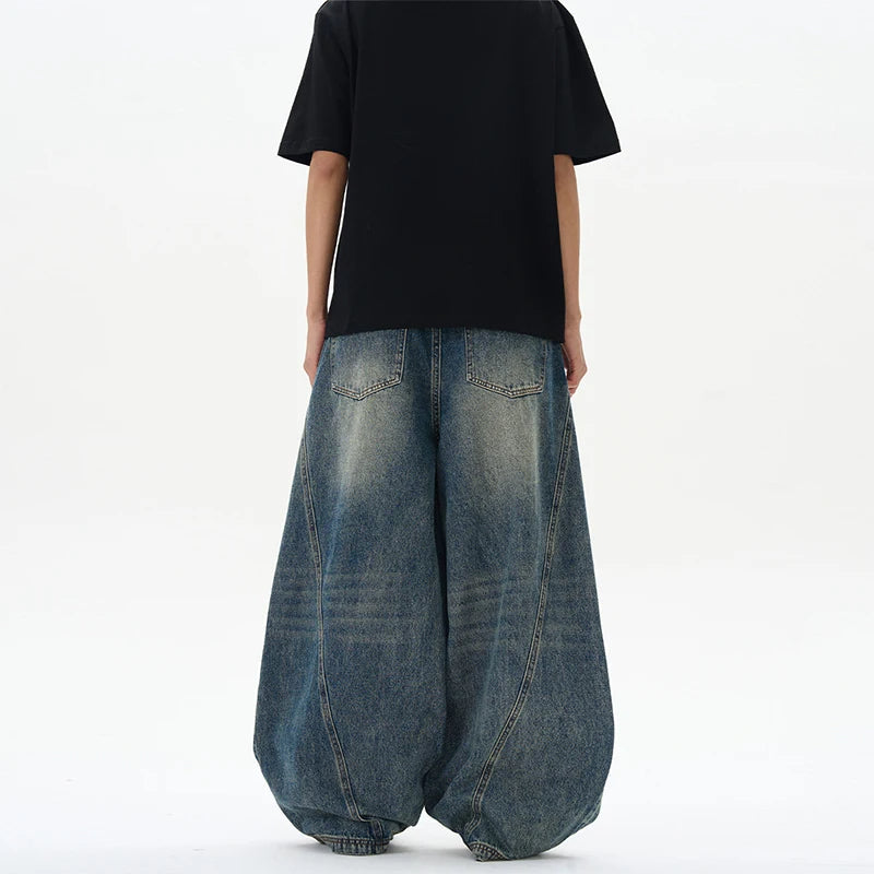 Ghost Seam Wide Leg Jeans