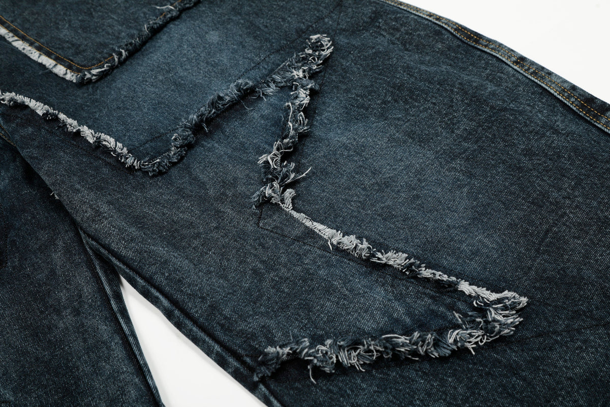 Star Patch Destroyed | Baggy Jeans - Ultimate Comfort Meets Style - OMYGOODS