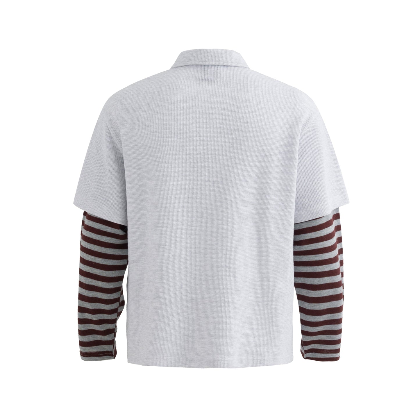 Vintage Striped Layered | Polo Sweatshirt