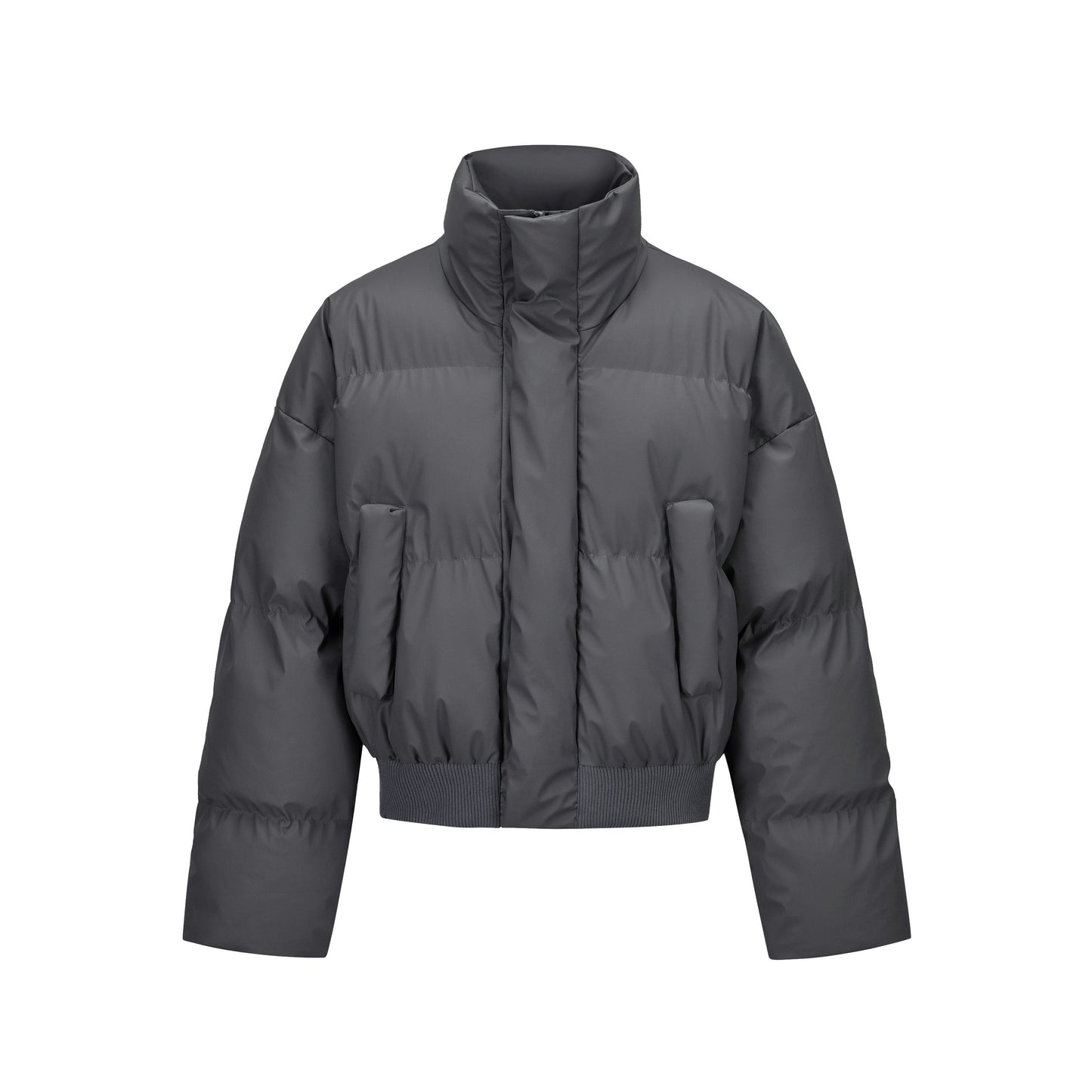 Clean Quilted|Padded Cropped Puffer