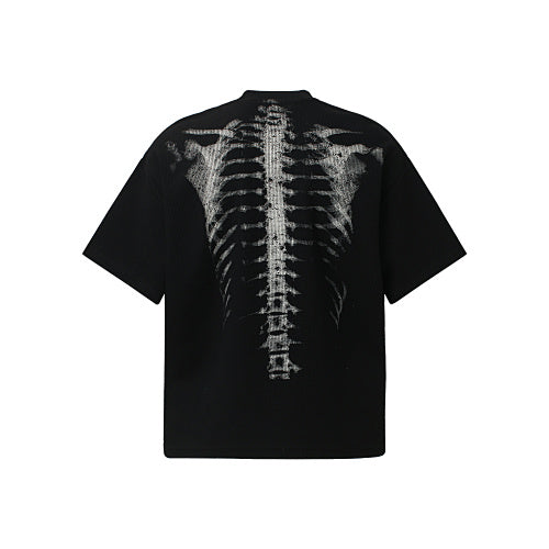 X-Ray Skeleton Graphic Waffle T-Shirt