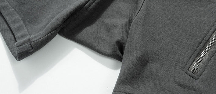Retro Functional Zipper Slit Jort