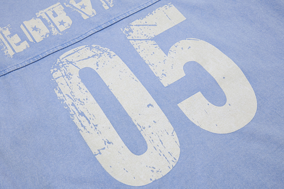 Vintage Acid Wash Number 05 Football T-Shirt