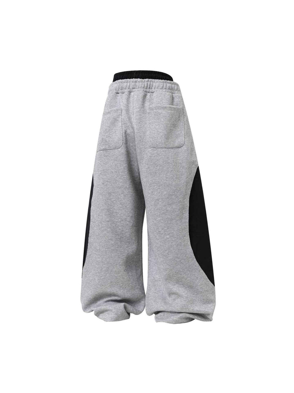 Striped Panel Wide Leg Sweatpants