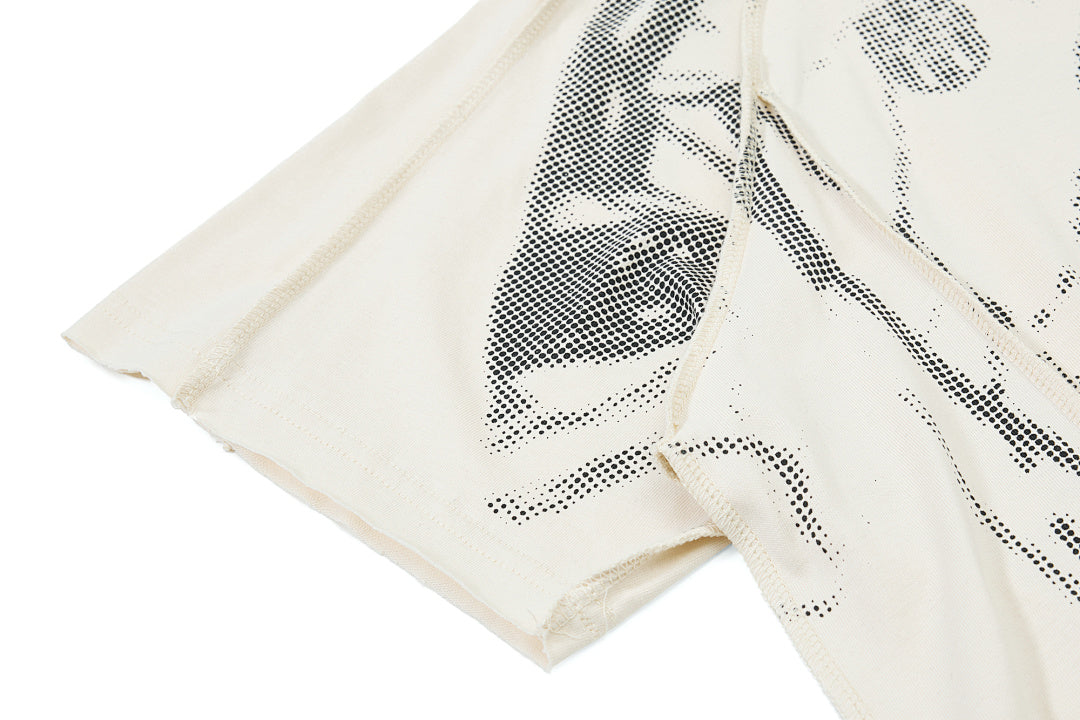 Trompe L'oeil Halftone Jersey Graphic T-Shirt