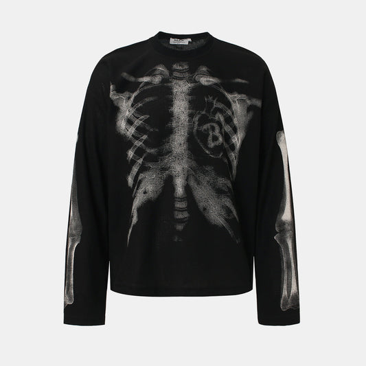 X-Ray Skeleton | Waffle Long Sleeve T-Shirt